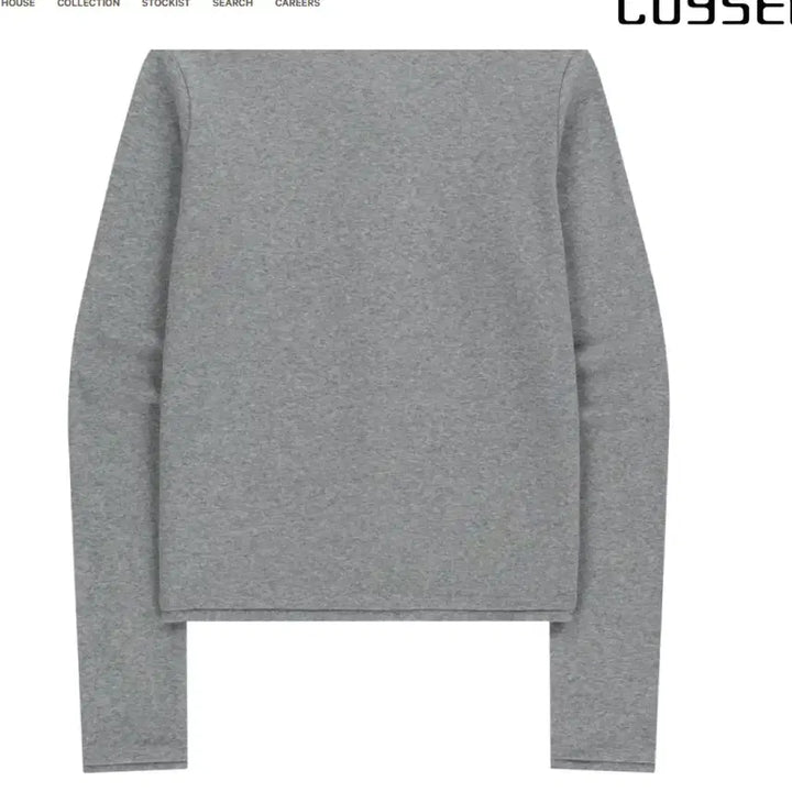 [BUNJANG] Koiseyo Low-Edge Cardigan Mélange Grey / 코이세이오 로우엣지 가디건 멜란지 그레이