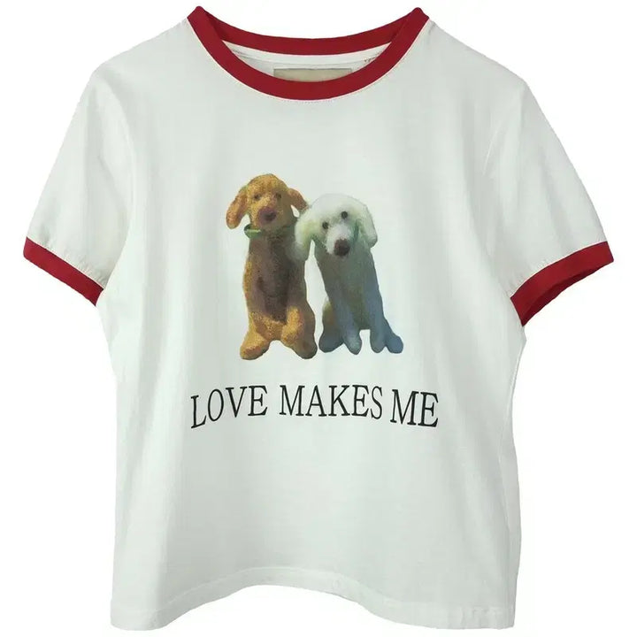[BUNJANG] MATIN KIM Graphic Printing Ringer T-shirt / 마뗑킴 그래픽 프린팅 반팔 링거티 M20363