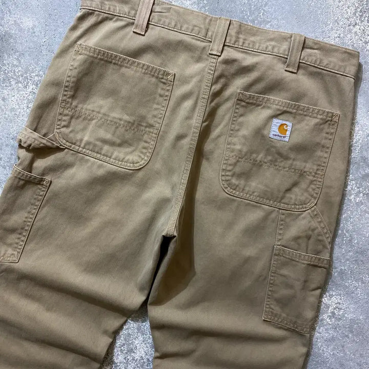 [BUNJANG] Carhartt Beige Relaxed Fit Carpenter Work Pants / [34] Carhartt 칼하트 베이지 릴렉스핏 카펜터 워크팬츠