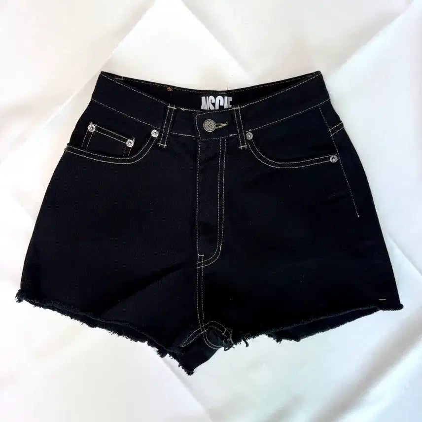 [BUNJANG] Mischief Black Denim Shorts / 미스치프) 블랙 데님 반바지