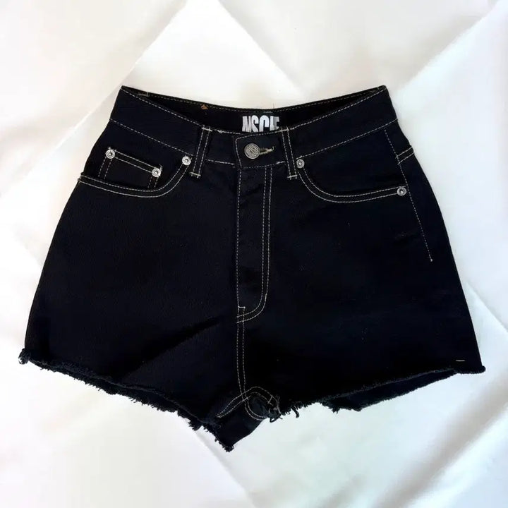 [BUNJANG] Mischief Black Denim Shorts / 미스치프) 블랙 데님 반바지