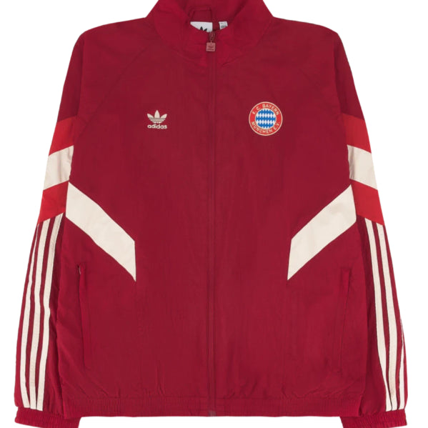 [BUNJANG] Adidas Bayern Munich Originals Track Top Active Maroon / 아디다스 바이에른 뮌헨 오리지널스 트랙탑 바람막이 액티브 마룬 L 새상품
