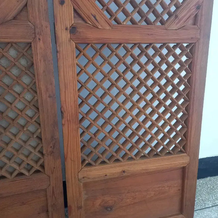[BUNJANG] Antique Palgak Door (3 pcs) / 옛날 팔각 문짝  3개