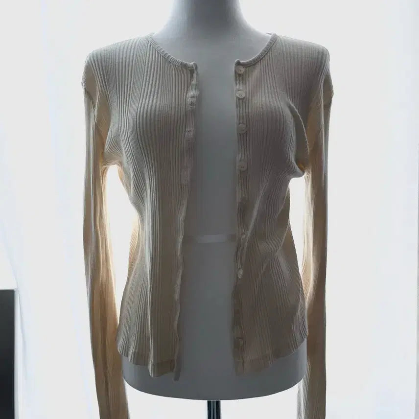 [BUNJANG] Ivory Knit Cardigan / 아이보리 니트 가디건