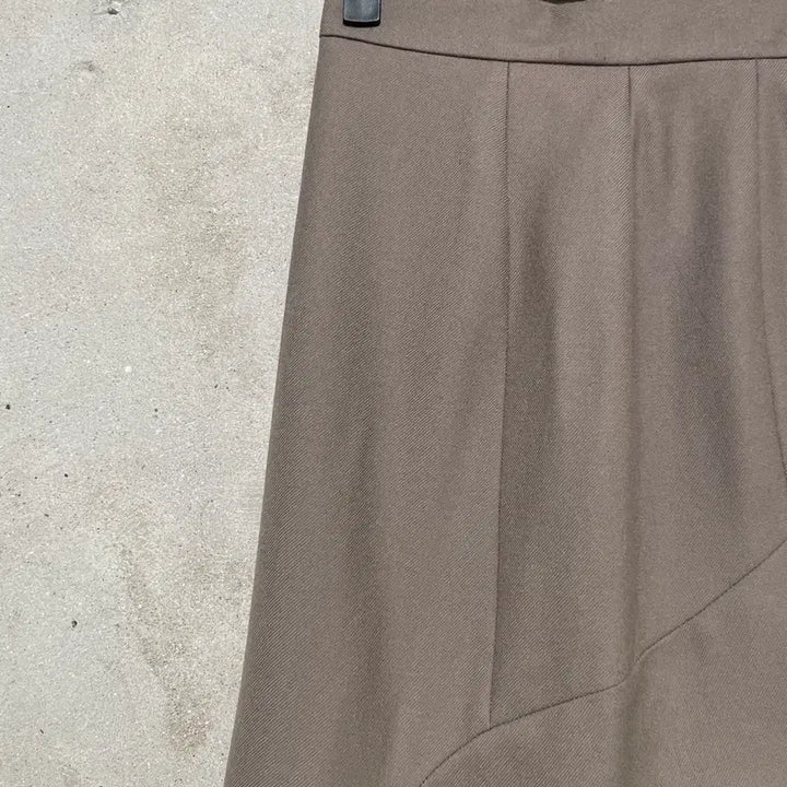 [BUNJANG] Vivienne Westwood Red Label Khaki Flare Wool Long Skirt Size 40 / 비비안 웨스트우드 레드라벨 카키 플레어 울 롱 스커트