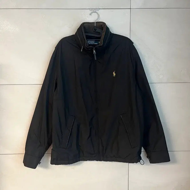 [BUNJANG] Polo Ralph Lauren Black Windbreaker Jacket / 폴로 랄프로렌 블랙 바람막이 자켓 점퍼 블랙 [M]