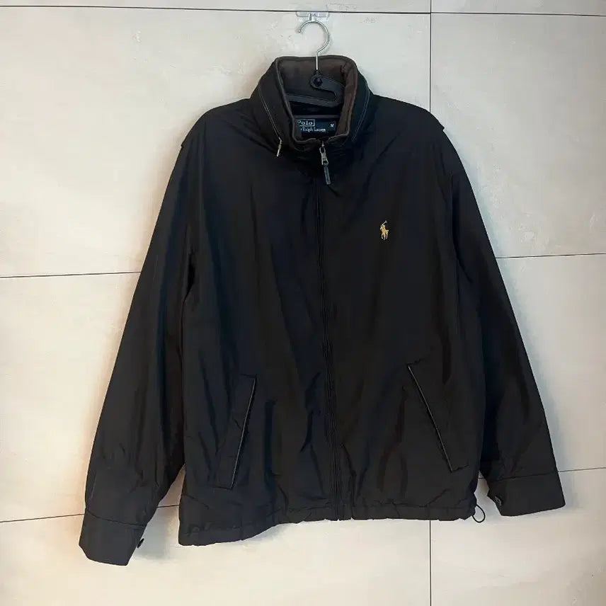 [BUNJANG] Polo Ralph Lauren Black Windbreaker Jacket / 폴로 랄프로렌 블랙 바람막이 자켓 점퍼 블랙 [M]