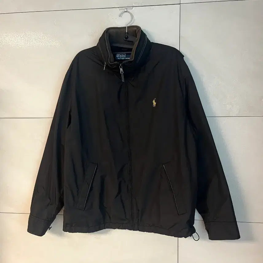 [BUNJANG] Polo Ralph Lauren Black Windbreaker Jacket / 폴로 랄프로렌 블랙 바람막이 자켓 점퍼 블랙 [M]