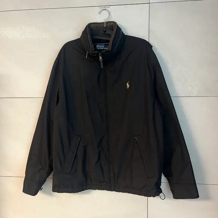 [BUNJANG] Polo Ralph Lauren Black Windbreaker Jacket / 폴로 랄프로렌 블랙 바람막이 자켓 점퍼 블랙 [M]