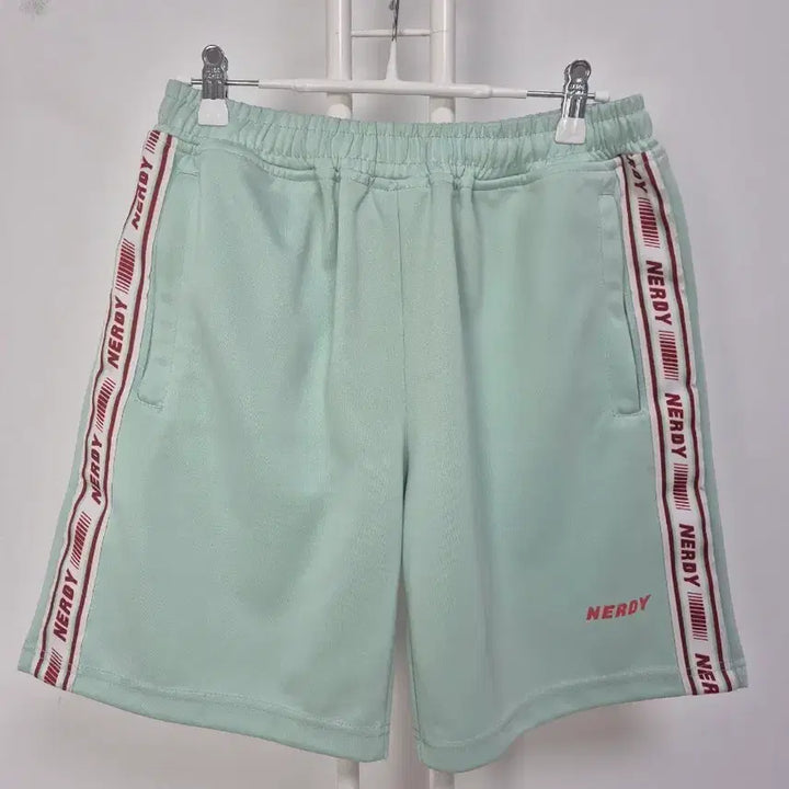 [BUNJANG] NERDY Line Training Shorts Mint / 널디 NERDY 라인 트레이닝 반바지 민트