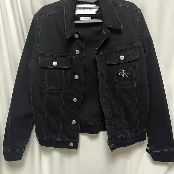 [BUNJANG] Calvin Klein Jeans Black Denim Jacket / 캘빈클라인진스 블랙 데님 자켓s