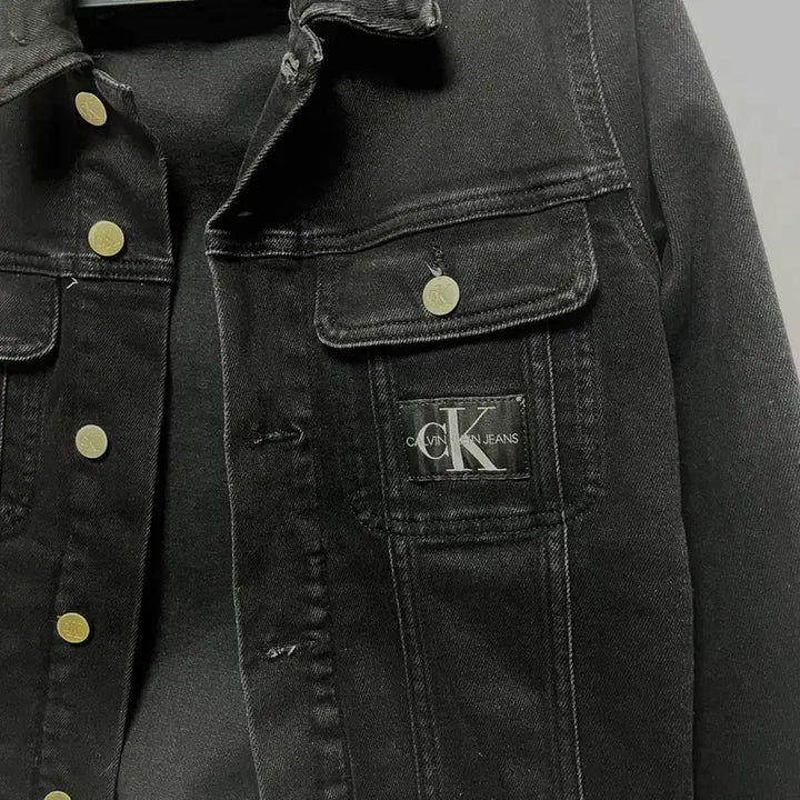 [BUNJANG] Calvin Klein Jeans Black Denim Jacket / 캘빈클라인진스 블랙 데님 자켓s