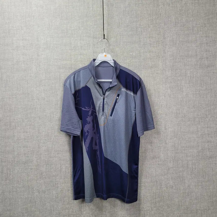 [BUNJANG] Half-Zip Short-Sleeve T-Shirt Size 100 / ㅈ256 반집업 반팔티 100