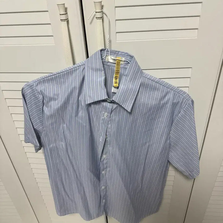 [BUNJANG] Navy Stripe Short Sleeve Shirt / 반팔셔츠