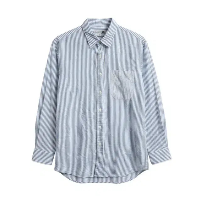 [BUNJANG] Uniqlo Striped Shirt Light Blue L / UNIQLO 유니클로 스트라이프 셔츠 라이트 블루 L