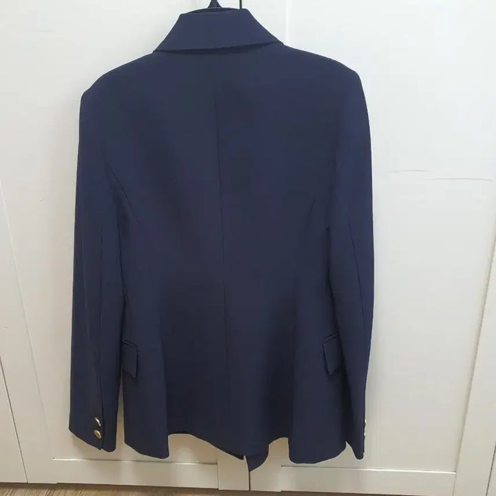 [BUNJANG] Plastic Island Double Jacket Navy Size 55 / 플라스틱아일랜드 자켓 네이비 더블자켓 55