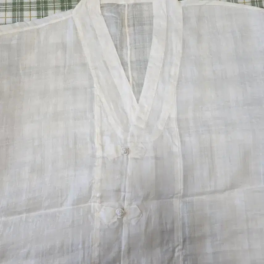 [BUNJANG] Korean Ramie Shirt (Size 105) / 54ㅡ모시 국산 신형 셔츠ㅡ105