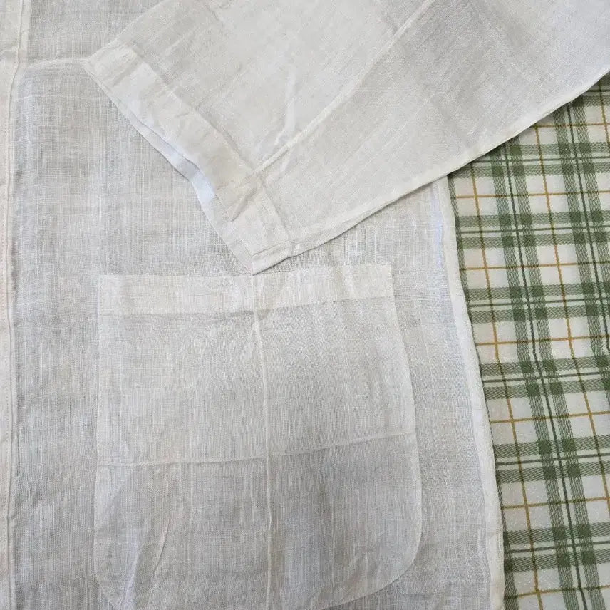 [BUNJANG] Korean Ramie Shirt (Size 105) / 54ㅡ모시 국산 신형 셔츠ㅡ105