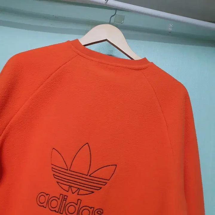 [BUNJANG] Adidas Firebird Big Logo Fleece Sweatshirt L / 아디다스 파이어버드 빅로고 후리스 맨투맨 L