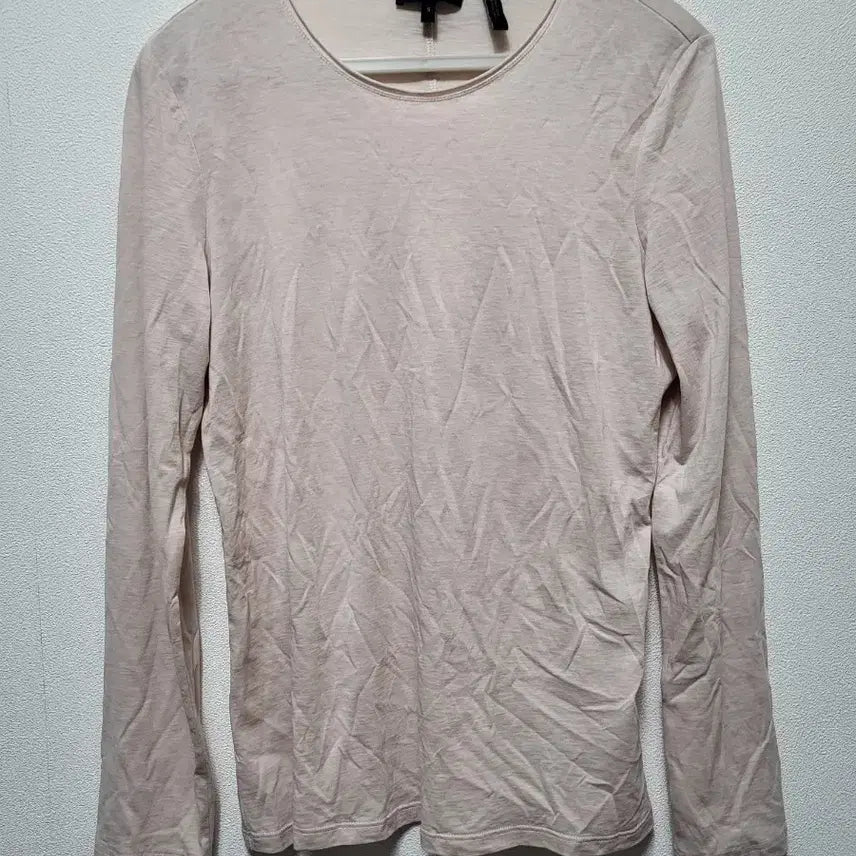 [BUNJANG] Theory Pink Basic Long-Sleeve T-Shirt / 50406Theory 띠어리 핑크 베이직 긴팔 티셔츠