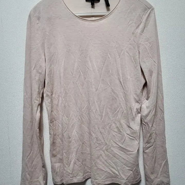 [BUNJANG] Theory Pink Basic Long-Sleeve T-Shirt / 50406Theory 띠어리 핑크 베이직 긴팔 티셔츠
