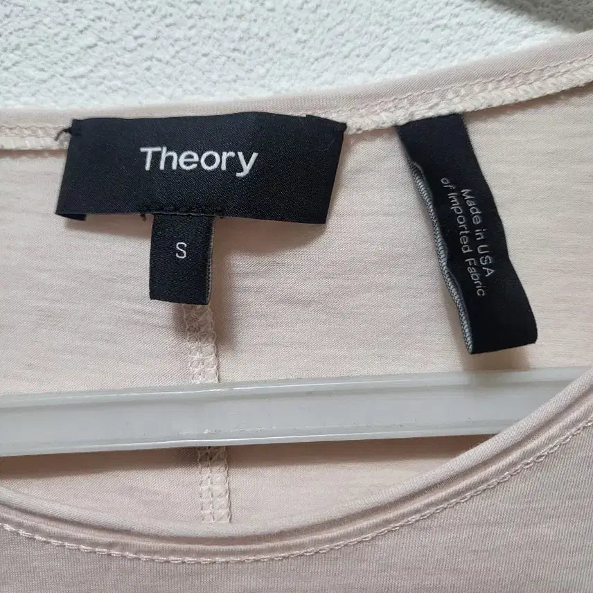 [BUNJANG] Theory Pink Basic Long-Sleeve T-Shirt / 50406Theory 띠어리 핑크 베이직 긴팔 티셔츠