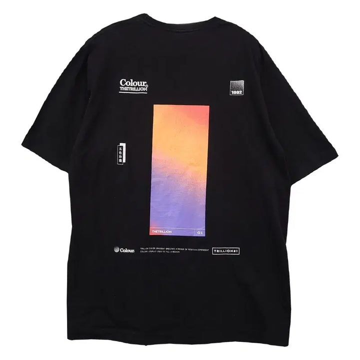 [BUNJANG] THETRILLION Black Graphic T-Shirt L / 트릴리온 블랙 반팔티 L