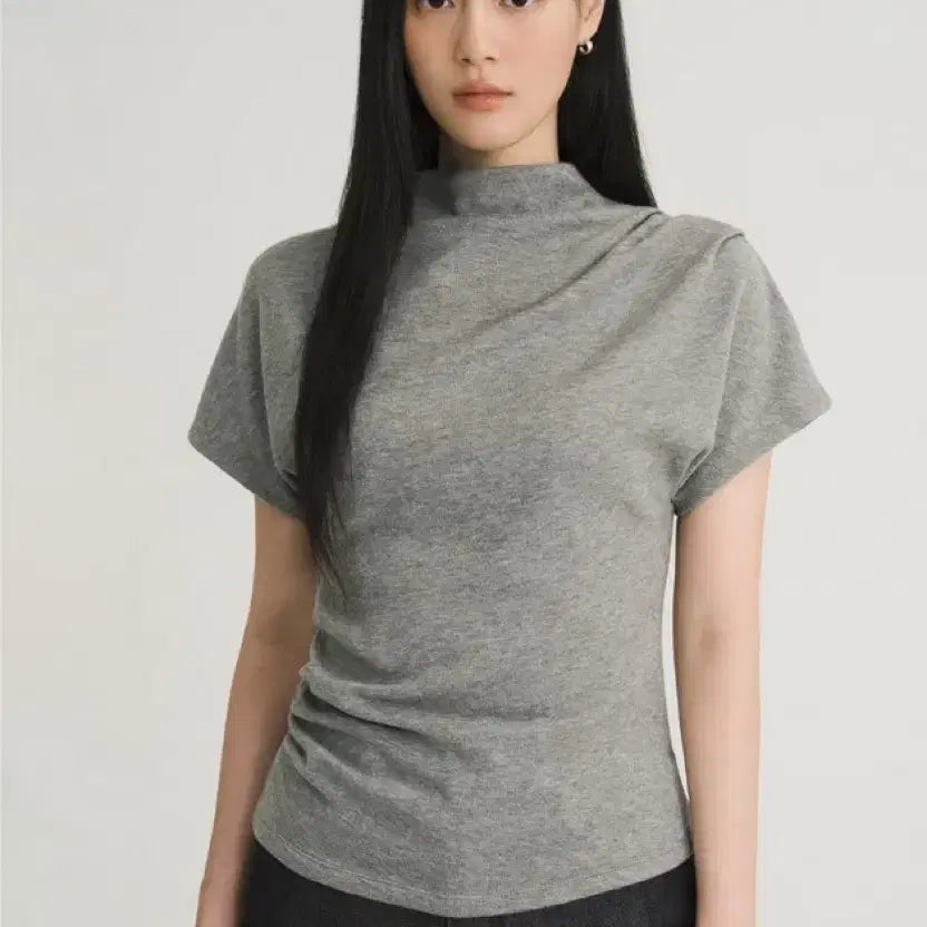 [BUNJANG] MEBI MOA T-Shirt FW Grey / 메비 모아 티셔츠 FW 그레이