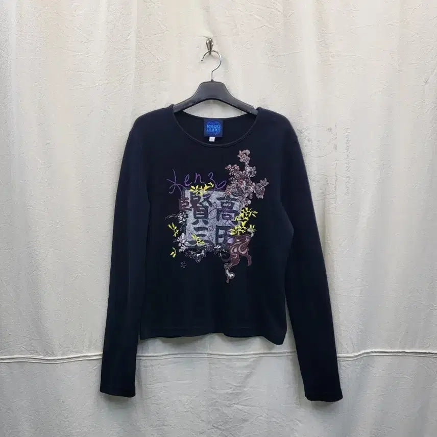 [BUNJANG] Kenzo Jeans Black Long Sleeve T-Shirt / KENZO JEANS 블랙 긴팔 티셔츠