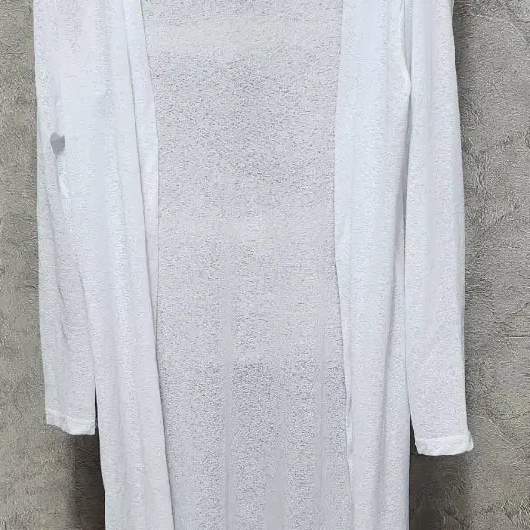 [BUNJANG] White Long Cardigan / 화이트 롱 가디건