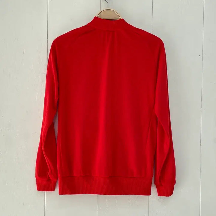[BUNJANG] Adidas Trefoil Three-Stripes Track Top Jacket Red White / 아디다스 삼선 레드 화이트 트랙탑 져지