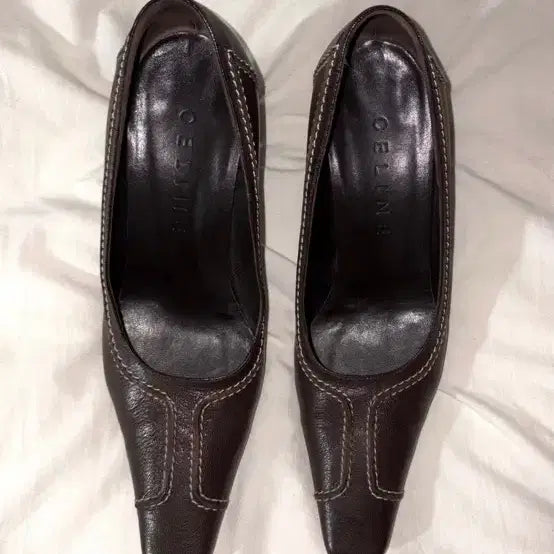 [BUNJANG] Celine Vintage Stiletto Square-toe Heels / Celine 빈티지 셀린드 힐 구두 스틸레토 스퀘어토