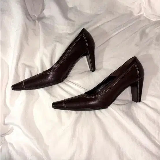 [BUNJANG] Celine Vintage Stiletto Square-toe Heels / Celine 빈티지 셀린드 힐 구두 스틸레토 스퀘어토