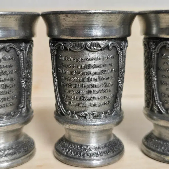 [BUNJANG] Antique Pewter Cups Set of 6 / 주석 잔 6개 세트