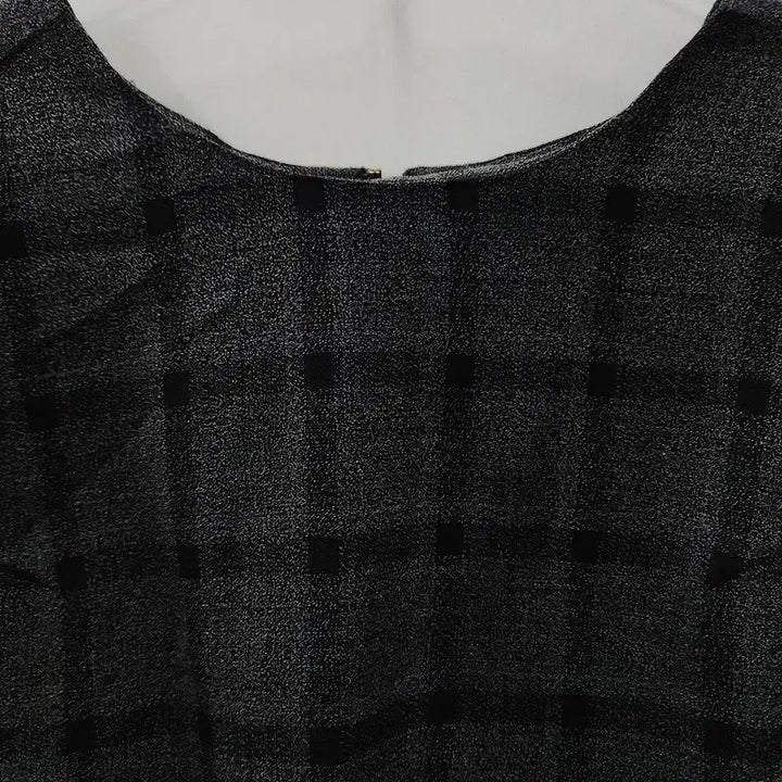 [BUNJANG] Vintage Avant-Garde Check Black Jacket Blouse / 빈티지 아방가르드 체크 블랙 자켓 블라우스
