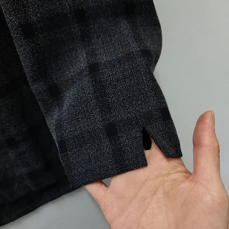 [BUNJANG] Vintage Avant-Garde Check Black Jacket Blouse / 빈티지 아방가르드 체크 블랙 자켓 블라우스