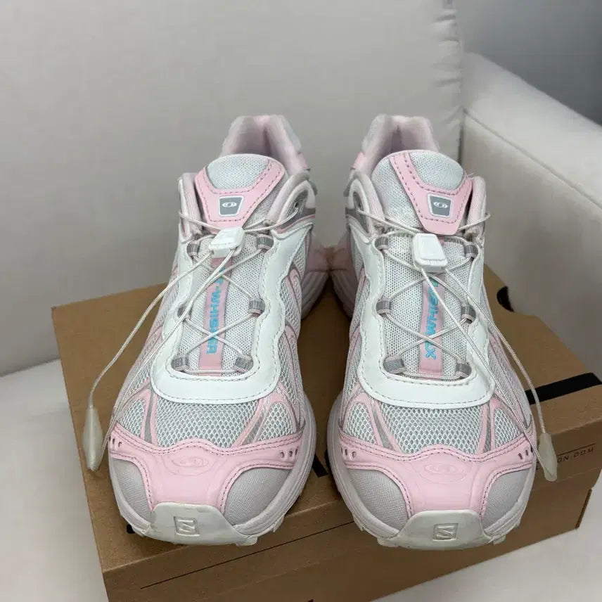 [BUNJANG] Salomon x Beaker XT-Whisper White Icy Pink Sneakers (235) / 살로몬 x 비이커 XT-위스퍼 화이트 아이시 핑크 235