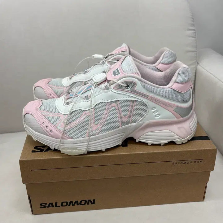 [BUNJANG] Salomon x Beaker XT-Whisper White Icy Pink Sneakers (235) / 살로몬 x 비이커 XT-위스퍼 화이트 아이시 핑크 235