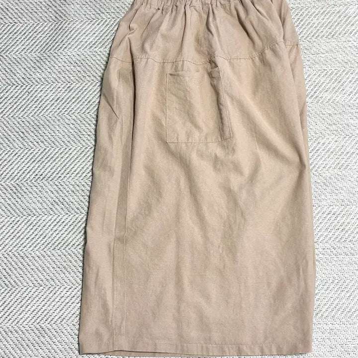 [BUNJANG] Modern Beige Wrap Style Wide Pants / Modern 베이지색 랩 스타일 와이드 팬츠