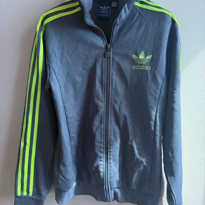 [BUNJANG] Adidas 3-Stripes Track Top Grey/Fluorescent Men&