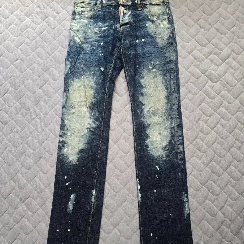 [BUNJANG] DSQUARED2 FATE Chain Slim Jeans Size 46 / 디스퀘어드2 청바지 페인트 체인진 슬림진 46