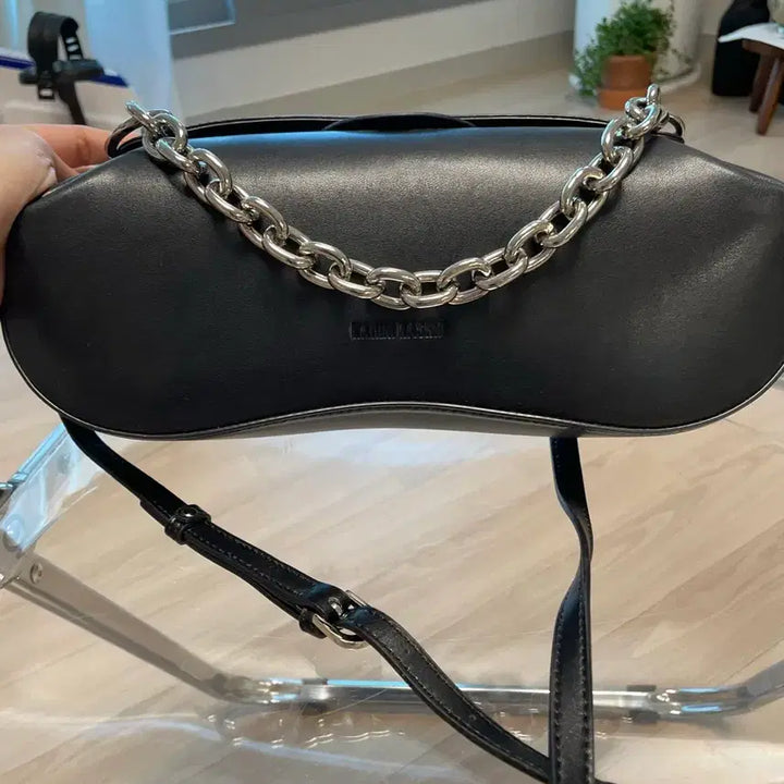 [BUNJANG] Karim Rashid Genuine Leather Crossbody Bag / 카림라시드 정품 소가죽 크로스백(1회착용,거의새것)
