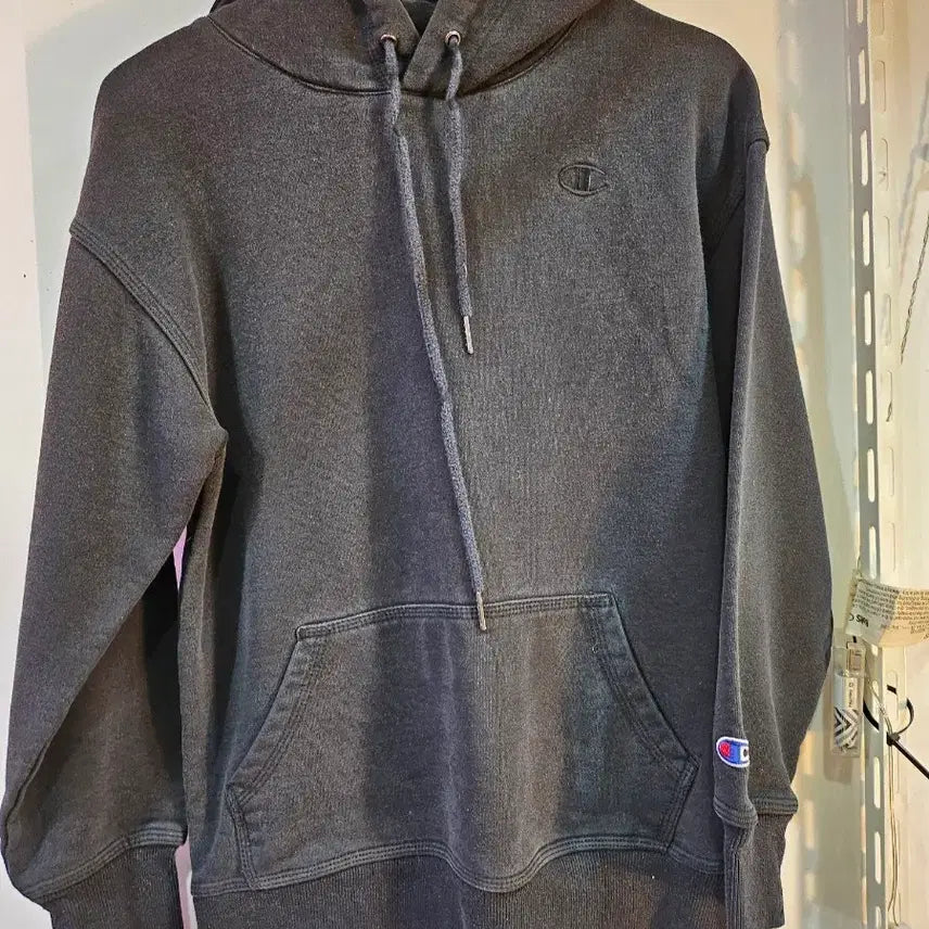 [BUNJANG] Champion Hoodie Charcoal Grey / <만원빈티지>챔피온 후드티 차콜 그레이