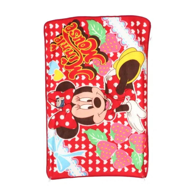 [BUNJANG] Disney Minnie Mouse Graphic Knee Blanket Shawl / [디즈니] 미니마우스 그래픽 무릎담요 숄