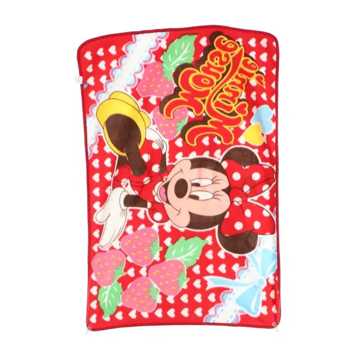[BUNJANG] Disney Minnie Mouse Graphic Knee Blanket Shawl / [디즈니] 미니마우스 그래픽 무릎담요 숄
