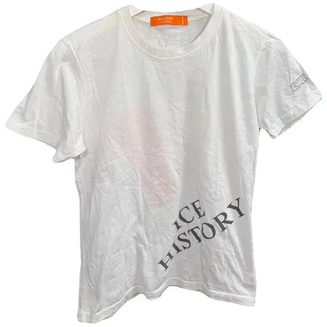 [BUNJANG] HISTORY ICEBERG Printing Short Sleeve T-shirt White XS / HISTORY ICEBERG 프린팅 반팔 티 화이트 XS