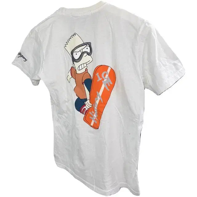 [BUNJANG] HISTORY ICEBERG Printing Short Sleeve T-shirt White XS / HISTORY ICEBERG 프린팅 반팔 티 화이트 XS