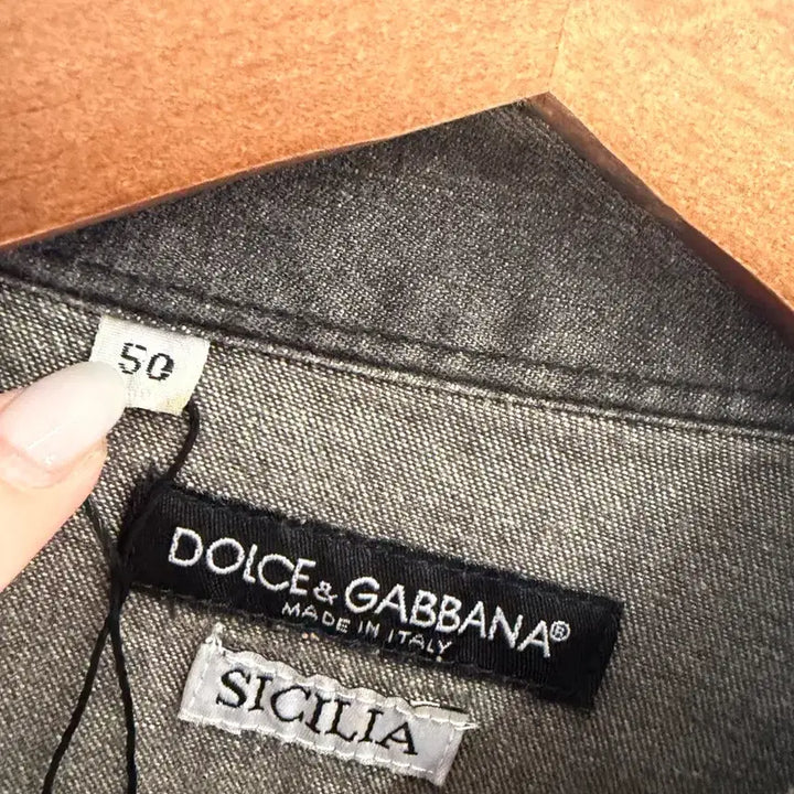 [BUNJANG] Dolce &amp; Gabbana Black Denim Shirt / N125. 돌체앤가바나 블랙 데님셔츠
