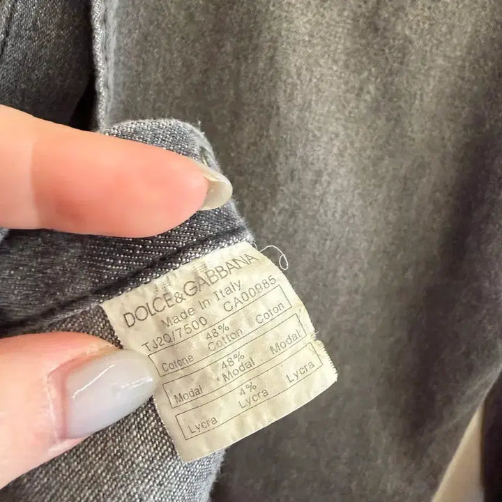 [BUNJANG] Dolce &amp; Gabbana Black Denim Shirt / N125. 돌체앤가바나 블랙 데님셔츠