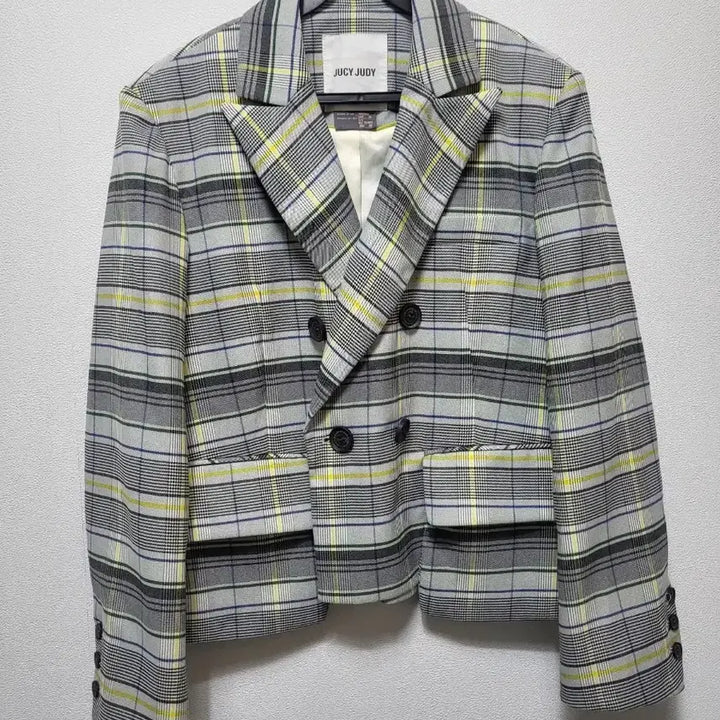 [BUNJANG] Judy J 2024 Check Double Jacket / 50407/쥬시쥬디 체크 더블 자켓/별하